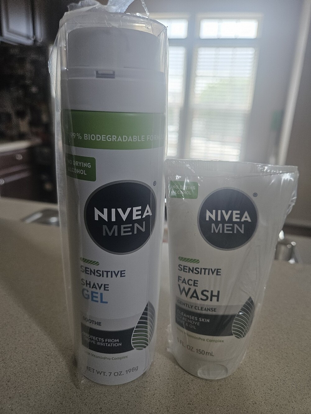 Men's Nivea shave gel and face wash